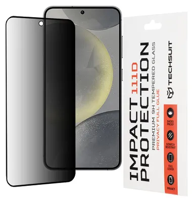 Obrázok produktu pre Techsuit 111D Privacy Full Glue ochranné sklo na Samsung Galaxy S24 / S25 – čierne