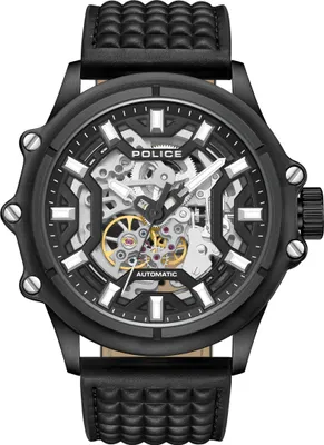 Produktbild von Police Armbanduhr schwarz Leder Police Luang Herren Analog- UPOE1601801