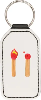Produktbild von Mr. & Mrs. Panda schlüssel anhänger Streichhölzer - Weiß - Geschenk, Liebesbeweis, Freund, Taschenanhänger, schlüsselbund, für, Schlüsselanhänger, Mit Spruch