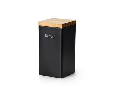 Zdjęcie produktu dla CONTINENTA Vorratsdose Keramik 1200ml, schwarz 10x10x20,5 cm 3714 4017167371405