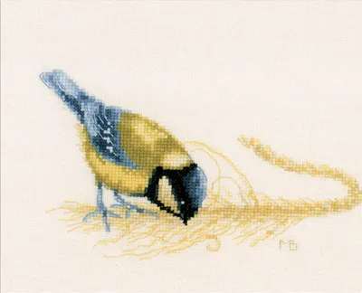 Immagine prodotto di Set da ricamo a punto croce Lanarte "Tomtit Marjolein Bastin", 22x15cm