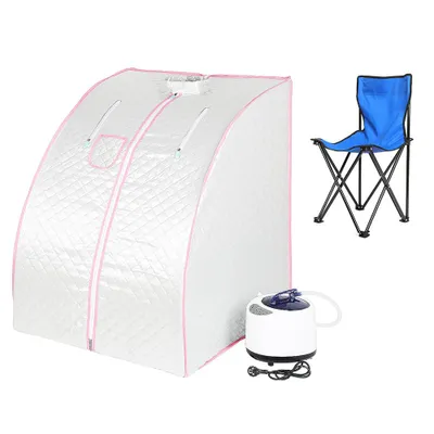 Produktbild von Mobile Dampfsauna Heimsauna Wärmekabine Sitzsauna Saunakabine 99x88x76 cm |silber