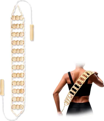 Produktbild von Holztherapie-Massagewerkzeuge, Rückenmassageroller aus Holz, Maderoterapia-Set, professionelles Cellulite-Massagegerät, Selbstmassagewerkzeug für Körperformung, Konturierung, Rücken, Nacken,