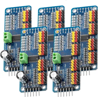 Immagine prodotto di AZ-Consegna attuatori PCA9685 16 canali 12 bit PWM servo driver per Raspberry Pi, 5x servo driver