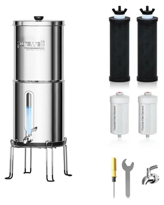 Schwerkraftwasserfilter 5,7 l, 8-Stufen, 0,01 μm, mit 4 Filtern