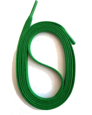 Produktbild von SNORS gewachste Schnürsenkel flach - GRÜN - 6-7mm - 130cm