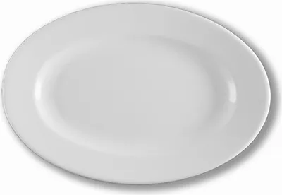 Produktbild von 2x Platte 27 cm, oval Dekoschale, Obstschale