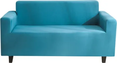 Produktbild von Blauer Lake Stretched Chair Sofa Schonbezug Für 3 Sitz – Polyester Stoff Rutschfester Weicher Sofabezug, Waschbarer Möbelschutz