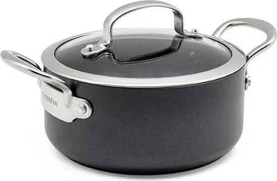 Obrázek produktu pro Barcelona kastrol s poklicí - keramický nepřilnavý povrch, Ø18cm, 2L, bez PFAS, nerezové rukojeti, vhodný pro všechny typy varných desek Barcelona kastrol s poklicí - keramický nepřilnavý povrch, Ø18cm, 2L, bez PFAS, nerezové rukojeti, vhodný pro všechny typy varných desek