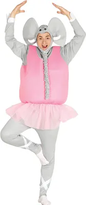 Produktbild von rosa Männer Elefanten Ballerina Junggesellenabschied Rock Tütü Herrenkostüm, Größe:M