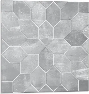 Immagine prodotto di Motivo esagonale a mosaico - Autoadesivo - Rivestimenti murali - Pannello murale - Decorazione murale - Pannelli murali decorativi - Pannelli murali 3D - Design murale autoadesivo - 4 pezzi 50 x 50 cm