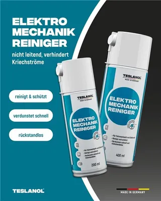 Immagine prodotto di Teslanol 26017 Detergente elettromeccanico, 200 ml - per la pulizia precisa dei contatti elettrici - 200 ml