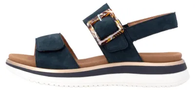 Image de Remonte - Sandales pour femmes, couleur bleue, style décontracté