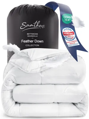Winterbettdecke 155x220 cm, Federn & Daunen, extra warm, Oeko-Tex