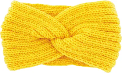 Produktbild von axy Damen Strick Stirnband mit Twist Knoten, Winter Haarband, Headband gestrickt Haarband