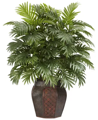 Künstliche Areca-Palme mit Vase, 42" x 11" x 11", grün