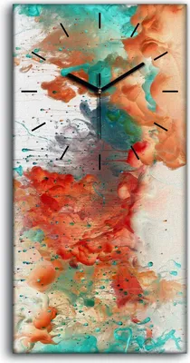 Produktbild von Dekor Leinwand Uhr Wandbilder Geräuschlos 30x60 Malerei Abstrakte Kunst - schwarze Hände