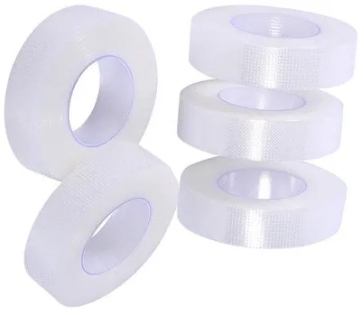 Productafbeelding van Wimperspanningband, zelfklevend, huidvriendelijk, 5 stuks, diameter 5 cm, breedte 1,25 cm, geschikt voor gevoelige ogen