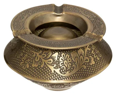 Produktbild von Aschenbecher "oasis" gold d12cm - Atmosphera créateur d'intérieur