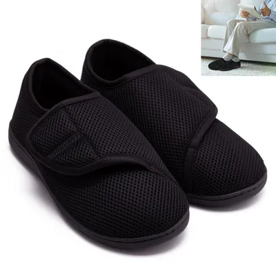 Produktbild von Uni Diabetes-Schuhe, leicht & extra breit, atmungsaktiv, mit Klettverschluss, orthopädische Gehschuhe & Sandalen, Gesundheitsschuhe für Senioren