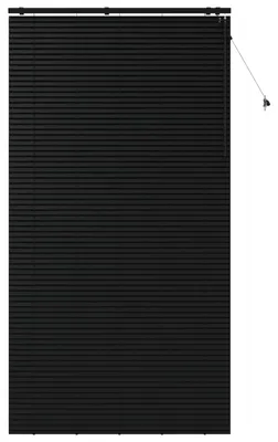 Zdjęcie produktu dla Żaluzja vidaXL, czarna, 130 x 250 cm, 35 mm, lite drewno paulownia