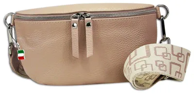 Image de Florence Sac en cuir Sac banane rose multicolore OTF807A