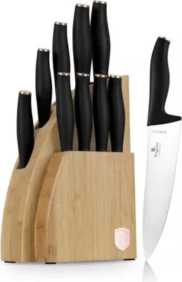 Produktbild von Berlinger Haus Bh-2760 Black Rose Messerset Aus Bambusblock