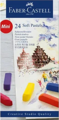 Image de Pastel Chalk Faber Castell Half-length Pouch ? 24 pièces