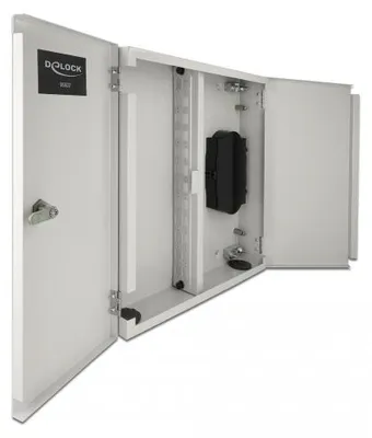 Produktbild von Delock LWL Wandverteiler mit Doppeltür grau