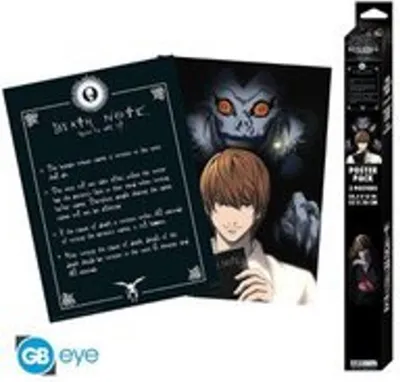 Produktbild von DEATH NOTE - Set 2 Chibi Posters - Light & Death Note (52x38) x4