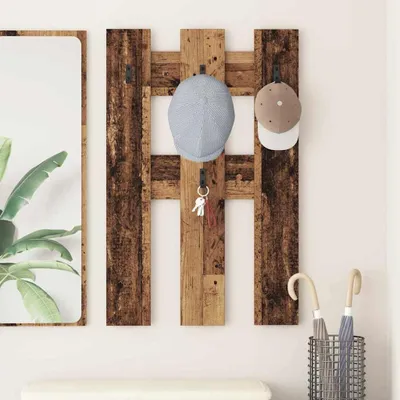 Produktbild von Maison Exclusive - Wandmontierter nachttisch Wandhalterung Altholz 65 x 3 x 100 cm