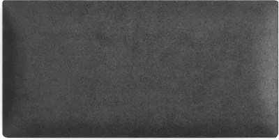 Obrázok produktu pre Nástenné panely 3D 30 x 60 cm čalúnené - na veľmi jednoduchú montáž, z velúrovej tkaniny, s mäkkou výplňou, farba tmavosivá