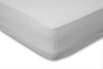 Obrázek produktu pro Bavlněné prostěradlo Perkal, 180x210/220 cm, světle šedé