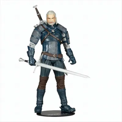Produktbild von The Witcher Actionfigur Geralt of Rivia (Viper Armor: Teal Dye) 18 cm