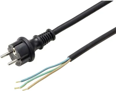 Produktbild von Sygonix SY-6029108 Strom Anschlusskabel Schwarz 3.00 m