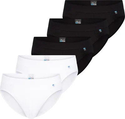 Produktbild von Schiesser 5er Pack Long Life Baumwolle Rio Slip / Unterhose Perfekte Passform, Komfortabler Bund mit kleinem Serien-Logo, Reduzierte Pilling-Bildung und glatte gleichmäßige Oberfläche