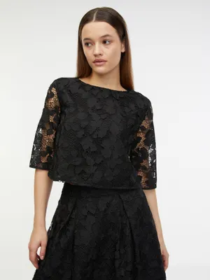 Produktbild von Orsay Schwarze Damen Spitzenbluse 1000165660000__36