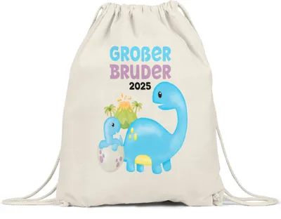 Produktbild von Großer Bruder 2025 Turnbeutel Gymsack Baby Neugeborenes Geschwister Familie Liebe Geburt Kleinkind Stolz Geborgenheit