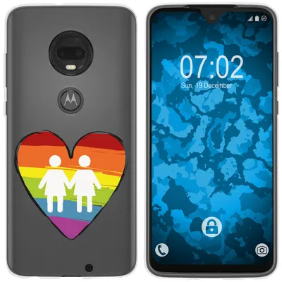 Produktbild von PhoneNatic Case kompatibel mit Motorola Moto G7 Silikon-Hülle pride Frauen M4