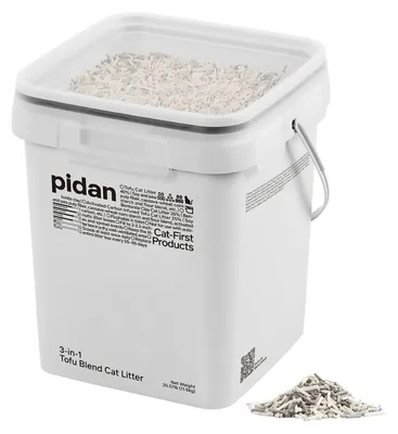 Produktbild von pidan Tofu- & Bentonit-Katzenstreu mit Aktivkohle 11,6 kg