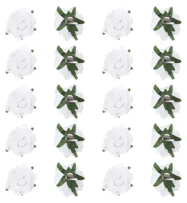 Image de 20 pièces de pinces à cheveux en forme de roses - Accessoires pour cheveux pour femmes