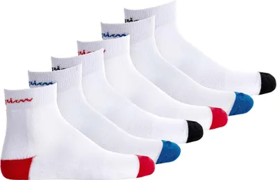 Produktbild von Champion Uni Socken, 6 Paar - Crew Socken, Logo, Streifen Weiß EU 43-46