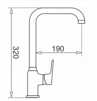 Produktbild von Pyramis Einhebelmischbatterie 090923338 Granit