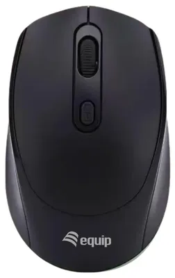 Produktbild von Equip Kabellose 4-Tasten-Maus, Beidhändig, Optisch, RF Wireless, 1600 DPI, Schwarz
