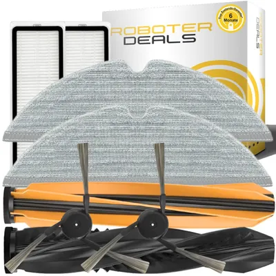 Produktbild von Zubehör Set, Ersatzteile für Dreame D20, D20 Pro, D20 Pro Plus (2x Pads 2x Filter 1x Bürste 2x Seitenbürsten)
