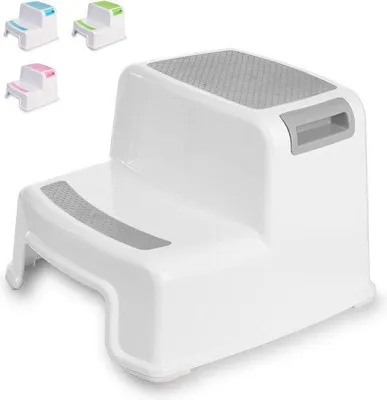 Image de Petit tabouret en acier à marches
