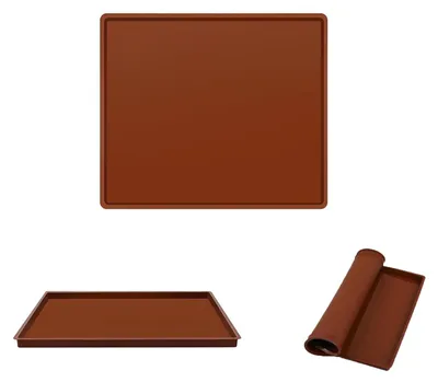 Silikon-Backmatte 30x40 cm mit Rand, antihaftbeschichtet