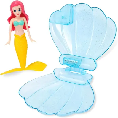 Productafbeelding van Zwembad Duikspeelgoed - Duikmermaids Zwembadaccessoires - Zwemvaardigheden Leren - Watergeactiveerde Ontlading - 15 x 15 x 1.5 cm - Blauw Geel