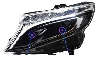 Produktbild von Scheinwerfer, LED-Projektorlinse, Fernlicht, Scheinwerfer Alle LED, Für Linkslenker