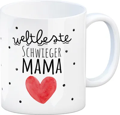 Produktbild von Schwiegermutter Kaffeebecher mit Spruch Weltbeste Schwiegermama